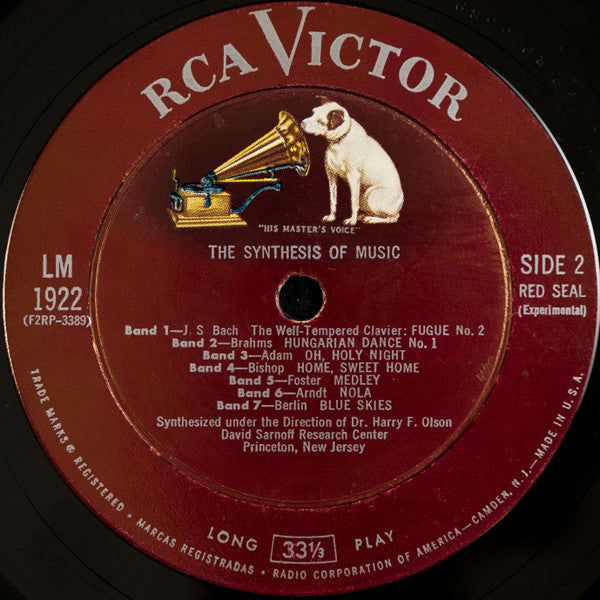 Various : The Sounds And Music Of The RCA Electronic Music Synthesizer (LP, Mono)