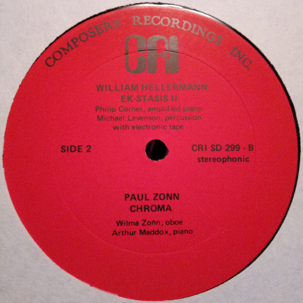 Harley Gaber / William Hellermann / Paul Zonn : Ludus Primus / Kata / Ek-Stasis II / Chroma (LP)