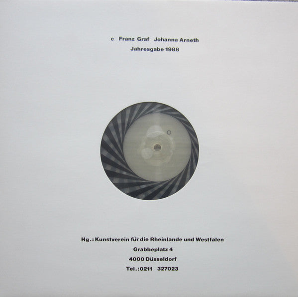 Franz Graf & Johanna Arneth : Jahresgabe 1988 (LP, Ltd, Num, Pic, Cle)
