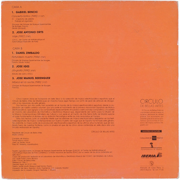 Various : Musica Electroacustica Española 3 (LP, Comp)