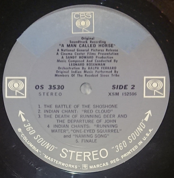 Leonard Rosenman : A Man Called Horse (Original Soundtrack Recording) (LP, Album)