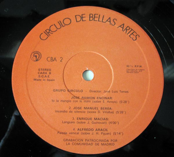 Grupo Círculo : Talleres De Arte Actual 84-85 (LP, Album, inc)