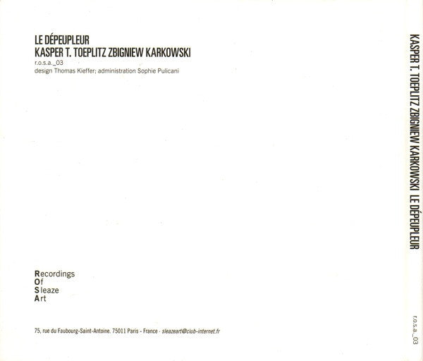 Le Dépeupleur : ZKT (CD)