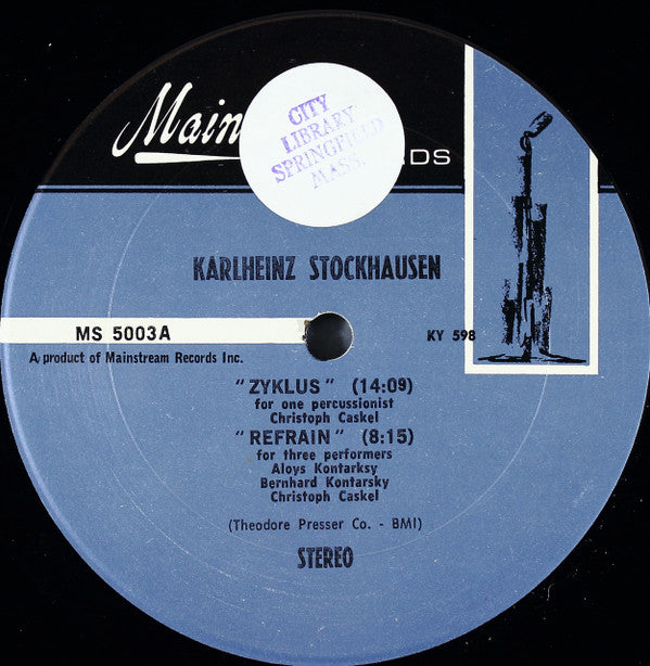 Karlheinz Stockhausen / Mauricio Kagel : Zyklus • Refrain / Transición II (LP, Album, RE)