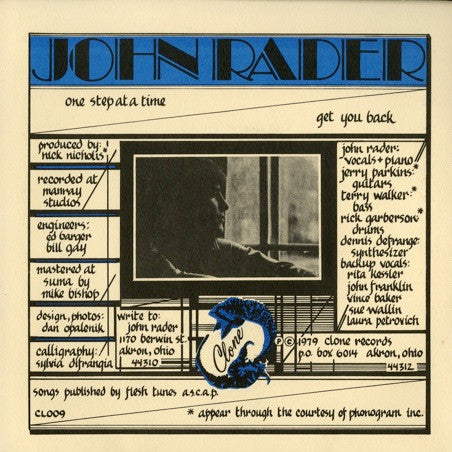 John Rader : One Step At A Time (7")