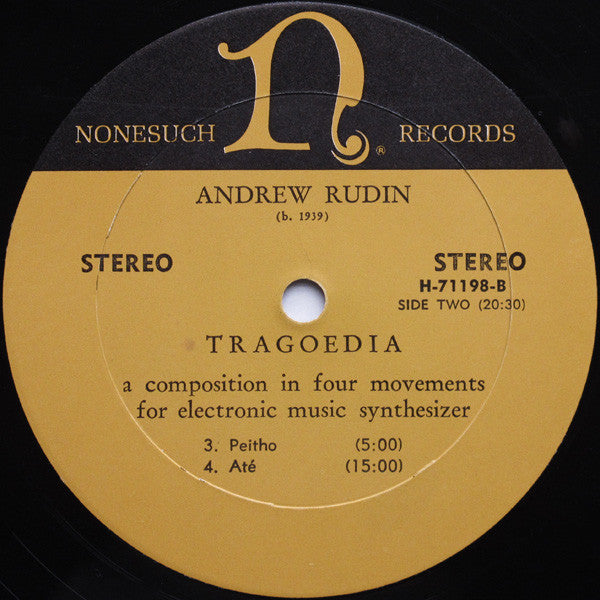Andrew Rudin : Tragoedia (LP, Album)