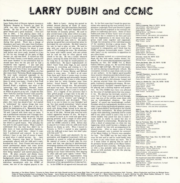 Larry Dubin and CCMC : The Great Toronto Drummers Greatest Recordings (3xLP + Box)