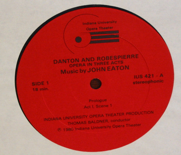 John Eaton (2) : Danton and Robespierre (3xLP, Album)