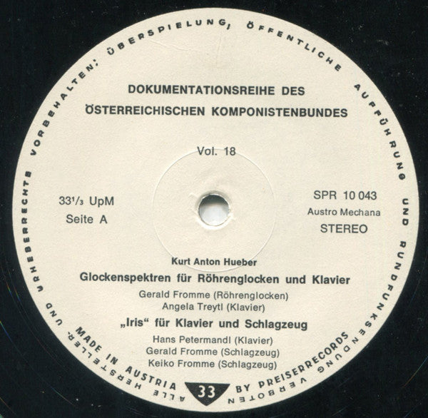 Kurt Anton Hueber / Ivan Eröd / Erik Werba : Kurt Anton Hueber / Iván Eröd / Erik Werba (LP)