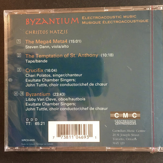 Christos Hatzis : Byzantium - Electroacoustic Music (CD, Album)