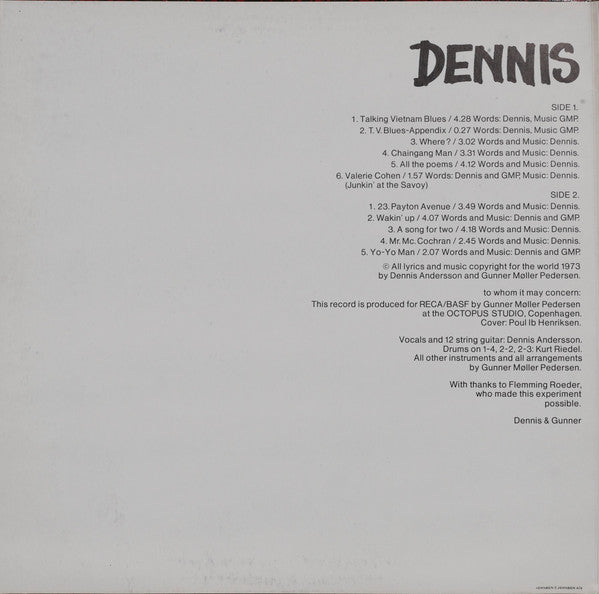 Dennis (43) : Dennis (LP)