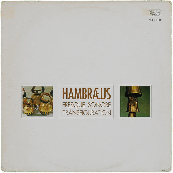 Bengt Hambraeus : Fresque Sonore / Transfiguration (LP, Album)
