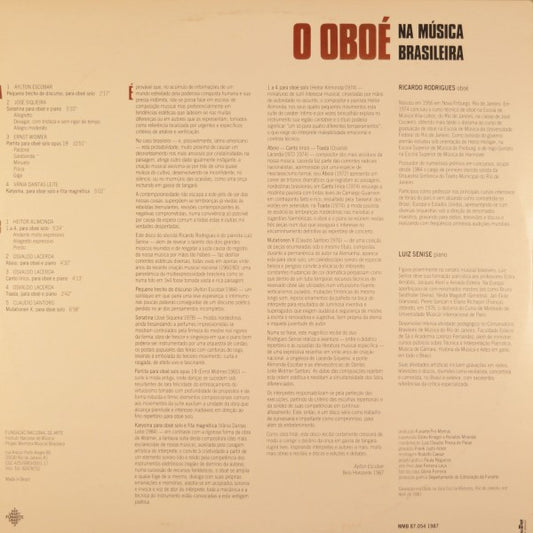 Ricardo Rodrigues*, Luiz Senise* : O Oboé Na Música Brasileira (LP, Album)