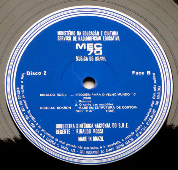 Marlos Nobre, Nicolau Kokron, Rinaldo Rossi : MEC 70 Música Do Brasil Vol. 2 (LP)