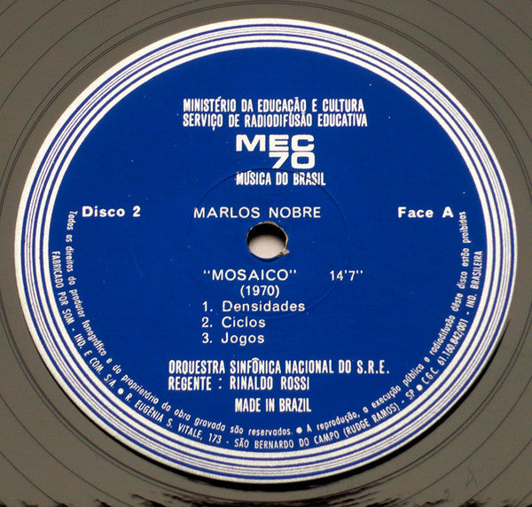 Marlos Nobre, Nicolau Kokron, Rinaldo Rossi : MEC 70 Música Do Brasil Vol. 2 (LP)
