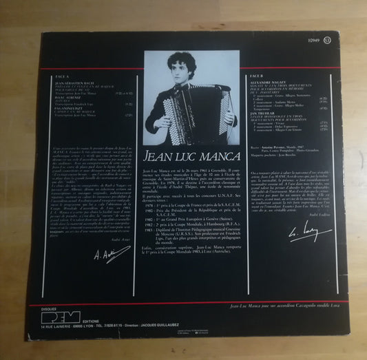 Jean-Luc Manca : Accordéon De Concert (LP)