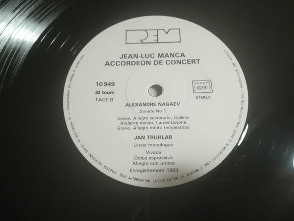 Jean-Luc Manca : Accordéon De Concert (LP)