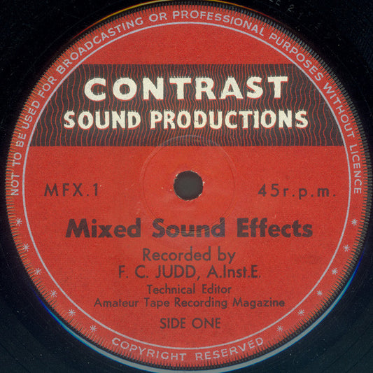 Frederick Judd : Authentic High Fidelity Sound Effects (7", EP)