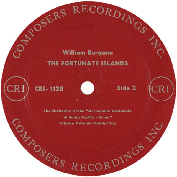 Luening* / Ussachevsky* / William Bergsma : A Poem In Cycles And Bells & Other Music For Tape Recorder (LP, Album)