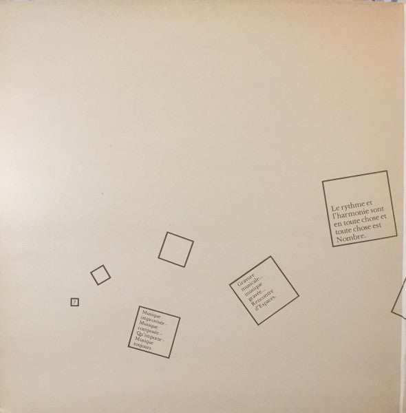 Barbara Schmutz : Rencontre D'espaces (LP, Album)