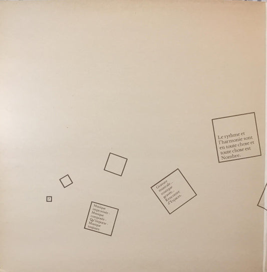 Barbara Schmutz : Rencontre D'espaces (LP, Album)