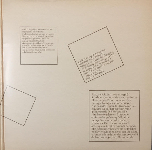Barbara Schmutz : Rencontre D'espaces (LP, Album)