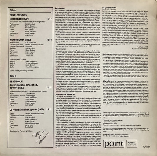 Bent Lorentzen / Ib Nørholm : Paradiesvogel / Wunderblumen / Haven Med Stier Der Deler Sig / De Fynske Katarakter (LP)