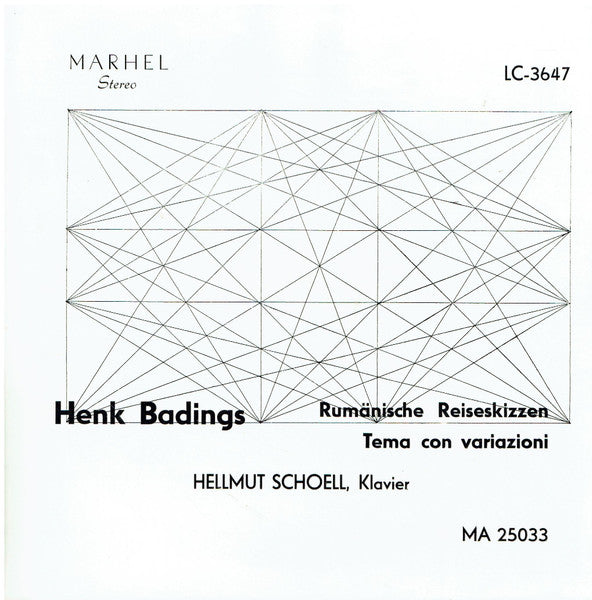 Henk Badings, Hellmut Schoell : Rumänische Reiseskizzen / Tema Con Variazioni (10", Whi)