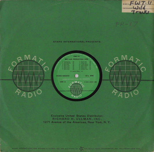 Unknown Artist : Bed-Lam Production Aids (LP)