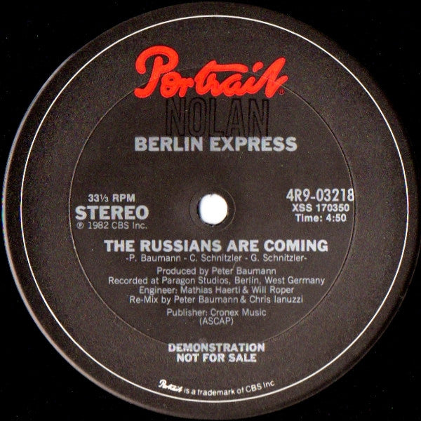Berlin Express : The Russians Are Coming (12", Promo)