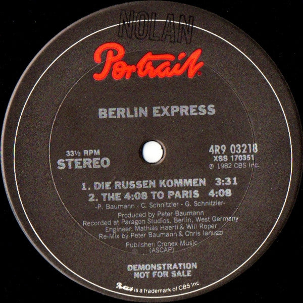Berlin Express : The Russians Are Coming (12", Promo)