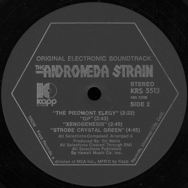 Gil Mellé : The Andromeda Strain (Original Electronic Soundtrack) (LP)