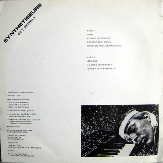 Guy Bettoni : Synthetiseurs - Quand L'Électronique Devient Musique (LP, Album)