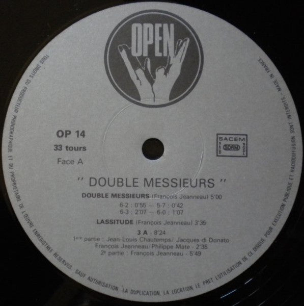 Le Quatuor De Saxophones : Double Messieurs (LP)