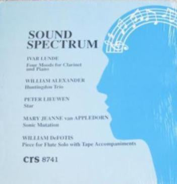 Ivar Lunde / William Alexander (2) / Peter Lieuwen / Mary Jeanne Van Appledorn / William DeFotis : Sound Spectrum (LP)