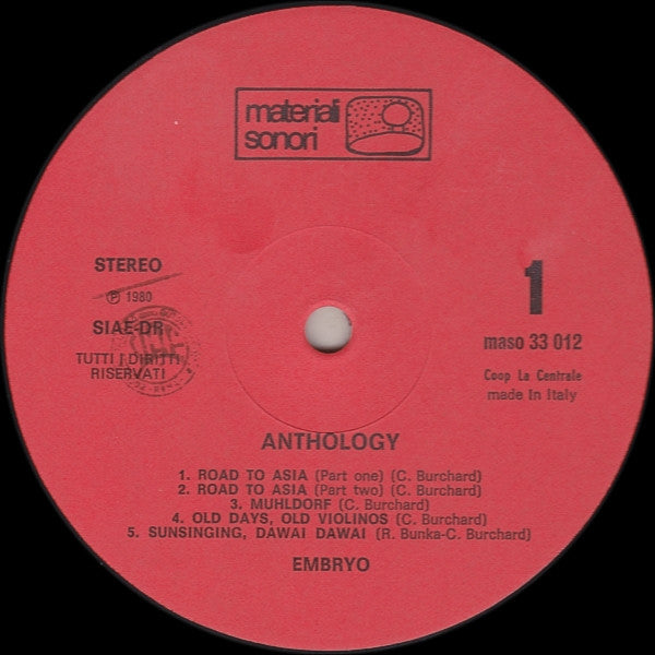 Embryo (3) : Anthology (LP, Album)