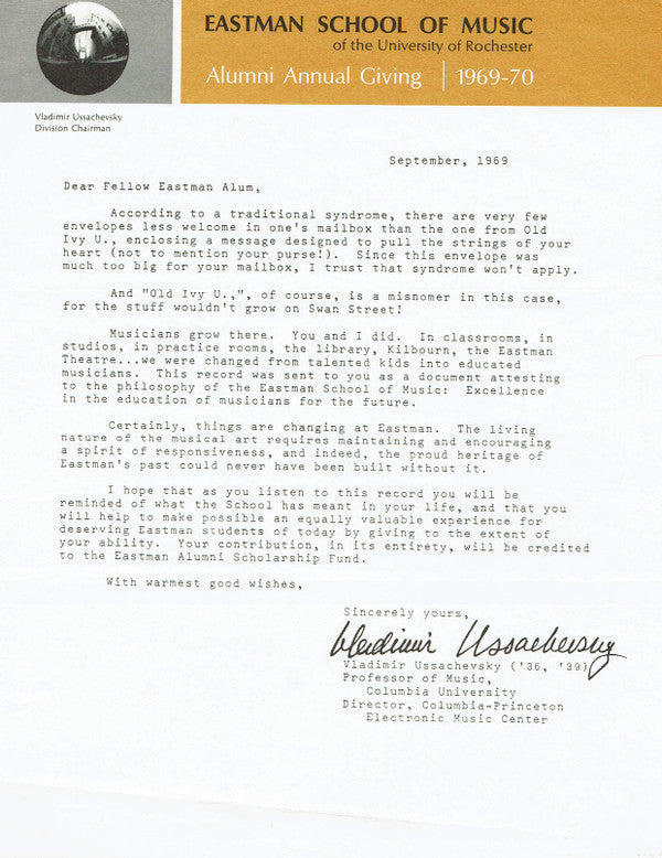Hilton Kean Jones / Eastman School Of Music Student Ensembles : Hilton Kean Jones' Eastmontage And Performances By Eastman School Of Music Student Ensembles (LP)