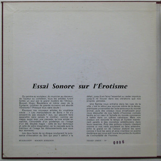 Édouard Magrin-Sofreson : Essai Sonore Sur L'érotisme (10", Ltd, Num)