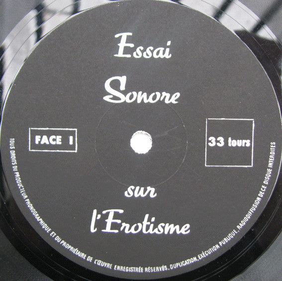 Édouard Magrin-Sofreson : Essai Sonore Sur L'érotisme (10", Ltd, Num)