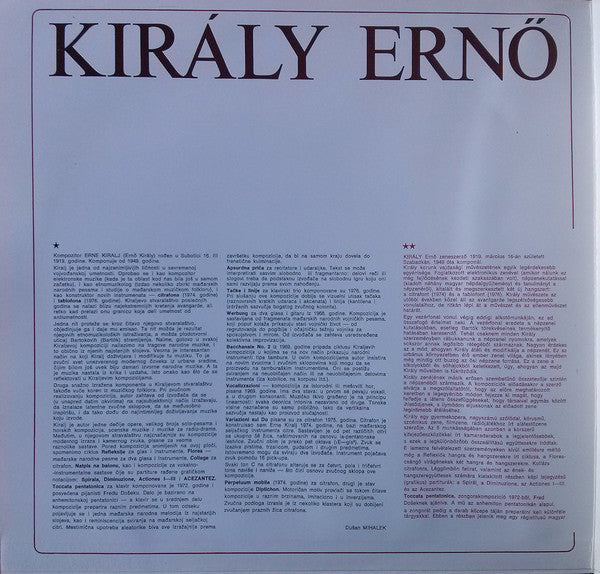 Ernő Király : Ernő Király (LP, Album)