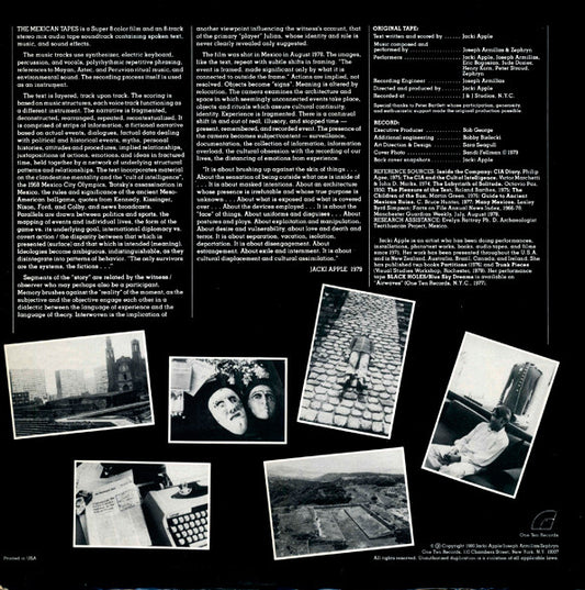 Jacki Apple : The Mexican Tapes (LP)