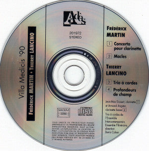 Frédérick Martin / Thierry Lancino : Villa Medicis '90 (CD, Album)