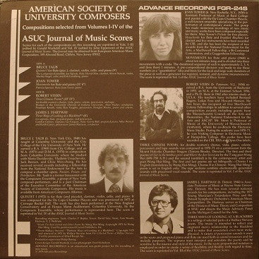 Various : American Society Of University Composers (LP)