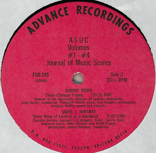 Various : American Society Of University Composers (LP)