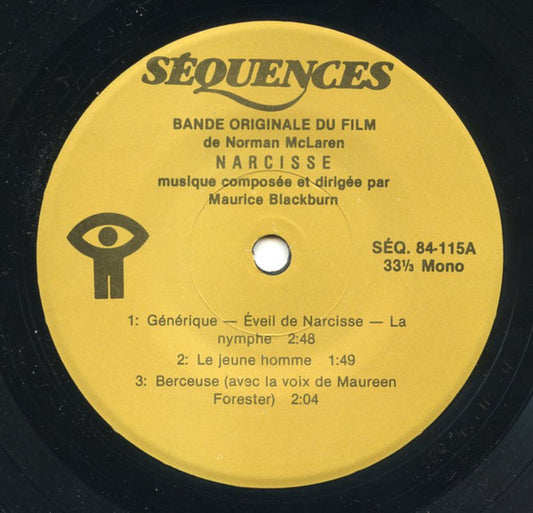 Maurice Blackburn : Narcisse (B.O.F.) (7", Maxi, Mono)
