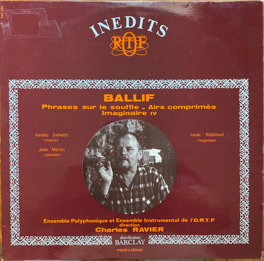 Claude Ballif : Phrases Sur Le Souffle / Airs Comprimés / Imaginaire IV (LP, Album)