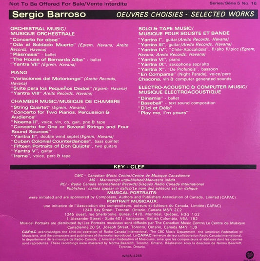 Sérgio Barroso : Musical Portrait (7")