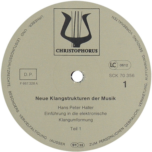 Hans Peter Haller, Christmann - Schönenberg - Duo, Cristóbal Halffter : Neue Klangstrukturen Der Musik (2xLP, Album)