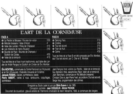 Eric Montbel : L'art De La Cornemuse (LP, Album)
