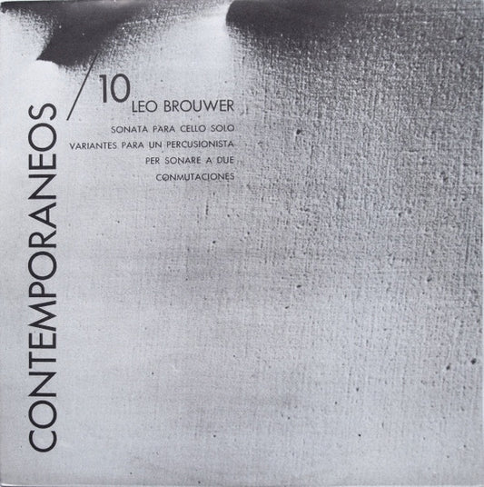 Leo Brouwer : Contemporaneos 10 (LP)